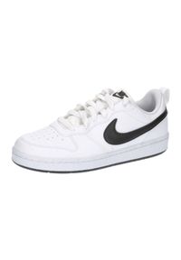 Buty do chodzenia damskie Nike Court Borough Low Recraft Bg. Kolor: biały, wielokolorowy, czarny. Materiał: materiał, syntetyk. Szerokość cholewki: normalna. Model: Nike Court. Sport: turystyka piesza #1