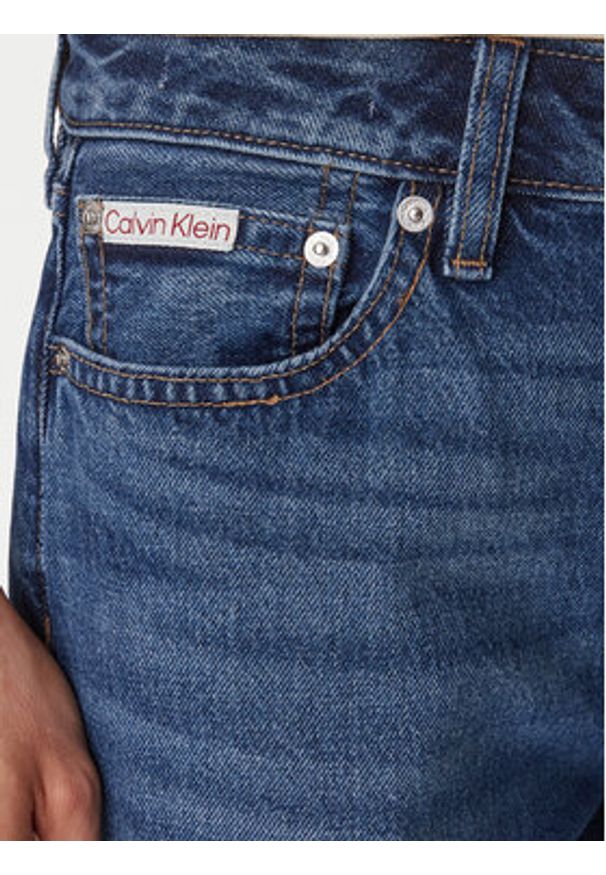 Calvin Klein Jeans Jeansy LV047F682G Niebieski Straight Fit. Kolor: niebieski