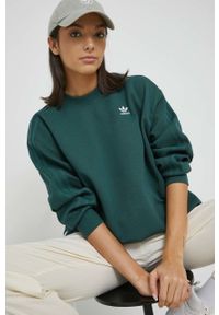 adidas Originals bluza Always Original damska kolor zielony. Kolor: zielony. Materiał: bawełna, poliester #1
