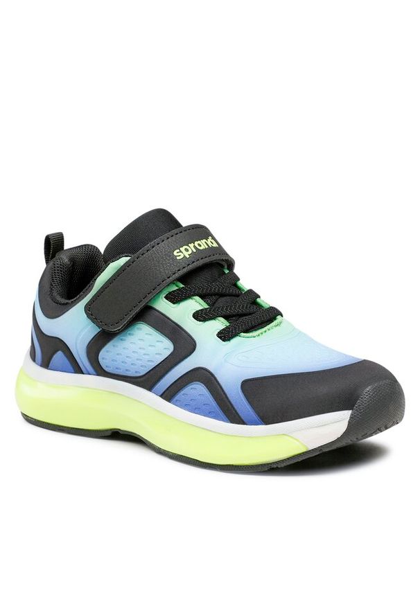 Sneakersy Sprandi. Kolor: niebieski
