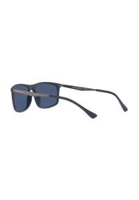 Emporio Armani Okulary przeciwsłoneczne męskie kolor granatowy. Kształt: prostokątne. Kolor: niebieski #4