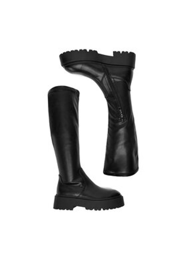 DeeZee Kozaki CEO-HY8008S-5 Czarny. Kolor: czarny. Materiał: materiał