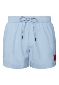 Hugo - HUGO Szorty kąpielowe Dominica 50493450 Granatowy Regular Fit. Kolor: niebieski. Materiał: syntetyk #1