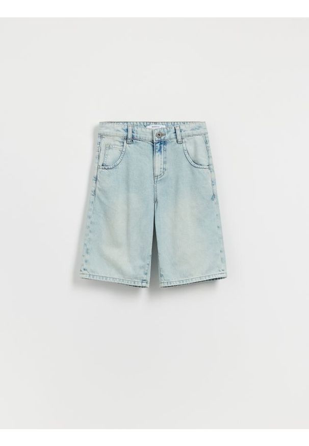 Reserved - Jeansowe szorty - niebieski. Kolor: niebieski. Materiał: jeans