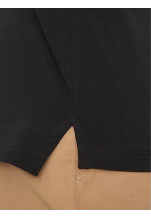 Karl Lagerfeld - KARL LAGERFELD Polo 745020 552221 Czarny Regular Fit. Typ kołnierza: polo. Kolor: czarny. Materiał: bawełna