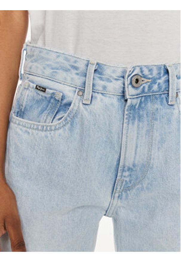 Pepe Jeans Jeansy PL204592 Niebieski Straight Fit. Kolor: niebieski