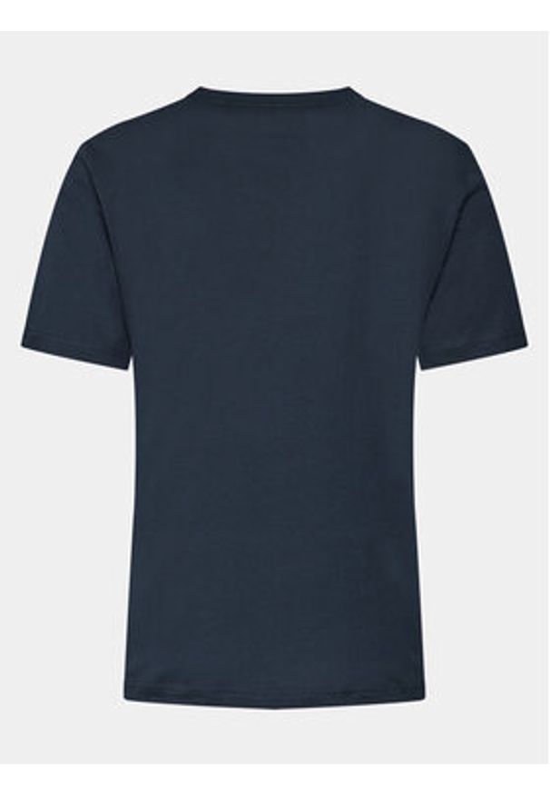 Mustang T-Shirt Austin 1014695 Granatowy Regular Fit. Kolor: niebieski. Materiał: bawełna