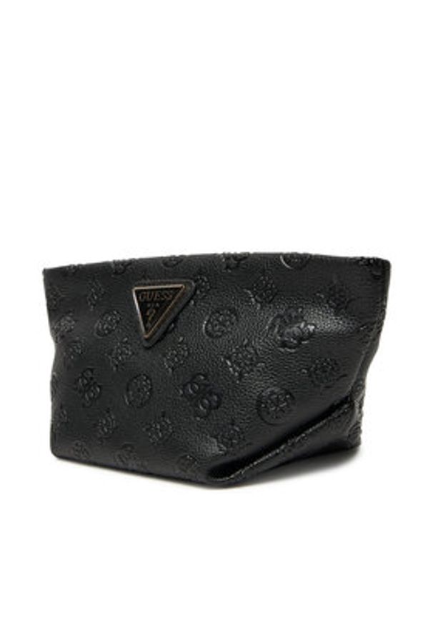 Guess Kosmetyczka Helina Travel TWDP96 40005 Czarny. Kolor: czarny. Materiał: skóra