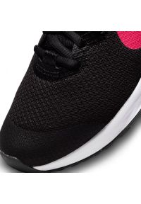 Buty do biegania Nike Revolution 6 Jr DD1096 007 czarne. Kolor: czarny. Materiał: dzianina, guma. Szerokość cholewki: normalna. Model: Nike Revolution. Sport: bieganie #7