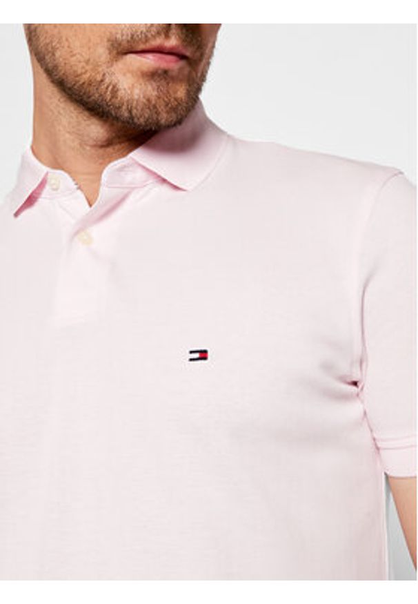 TOMMY HILFIGER - Tommy Hilfiger Polo 1985 MW0MW17770 Różowy Regular Fit. Typ kołnierza: polo. Kolor: różowy. Materiał: bawełna
