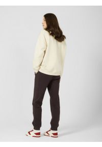 outhorn - Spodnie dresowe damskie - brązowe. Kolor: brązowy. Materiał: dresówka #7