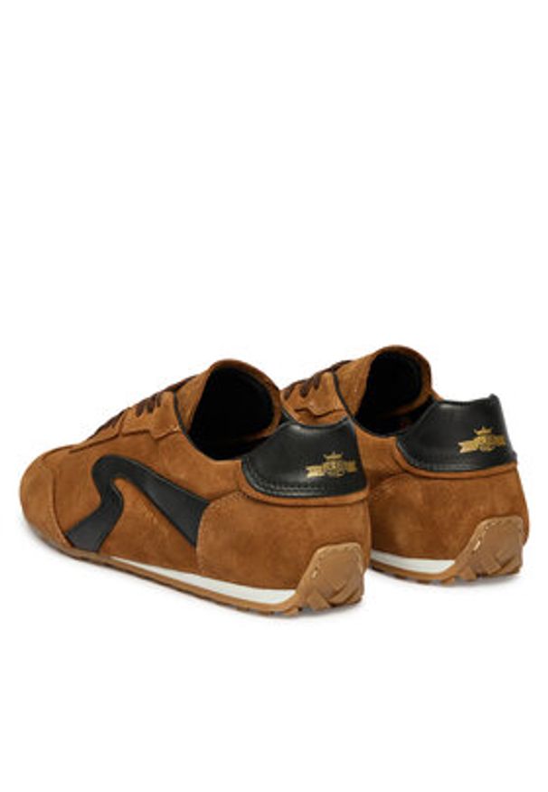 Replay - REPLAY Sneakersy GMSL1.000.C0001L Brązowy. Kolor: brązowy. Materiał: zamsz, skóra