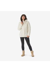 quechua - Kurtka turystyczna damska zimowa Quechua NH500 -10°C wodoodporna. Kolor: beżowy. Materiał: polar. Sezon: zima. Sport: turystyka piesza #2