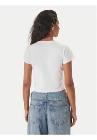 Hugo - HUGO T-Shirt Dichroma_B 50560769 Écru Slim Fit. Materiał: bawełna #3