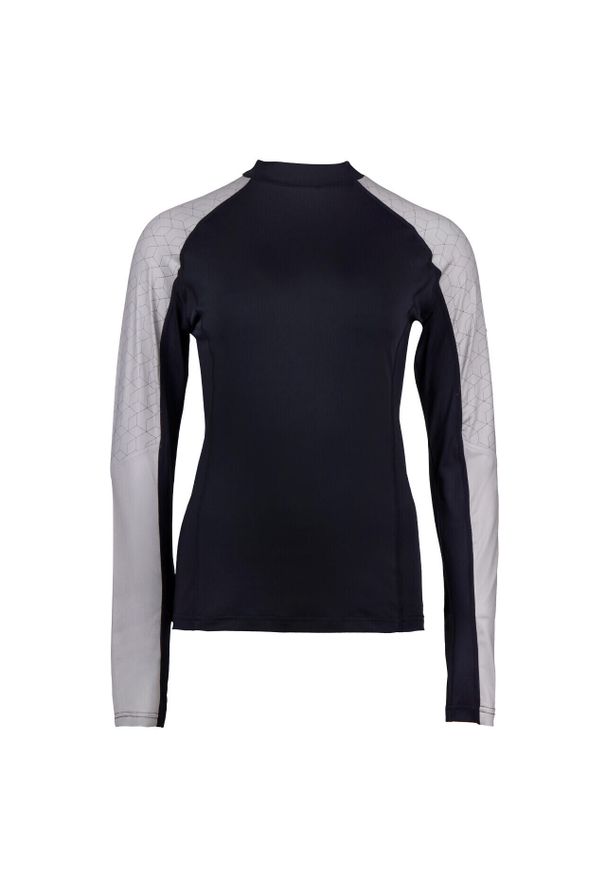 Dziecięca koszulka techniczna do jazdy konnej QHP Eldorado. Kolor: wielokolorowy, szary, beżowy. Materiał: materiał. Długość rękawa: długi rękaw