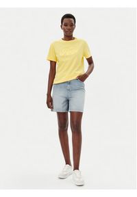 Hugo - HUGO T-Shirt Damacia_4 50539101 Żółty Regular Fit. Kolor: żółty. Materiał: bawełna #3