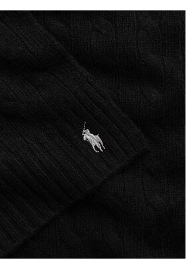 Polo Ralph Lauren Szalik 455956296001 Czarny. Kolor: czarny. Materiał: wełna