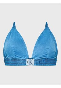 Calvin Klein Swimwear Góra od bikini KW0KW01974 Niebieski. Kolor: niebieski. Materiał: syntetyk