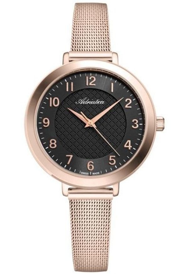 Zegarek damski Adriatica A3787.9124Q różowe złoto. Kolor: różowy, złoty, wielokolorowy