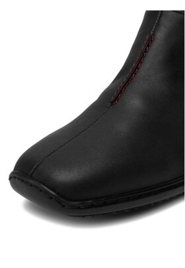 Rieker Botki L3882-00 Czarny. Kolor: czarny. Materiał: skóra