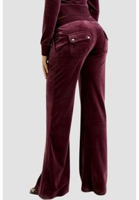 Juicy Couture - JUICY COUTURE Śliwkowe spodnie dresowe damskie Layla Low Rise, Rozmiar XS. Stan: obniżony. Kolor: fioletowy. Materiał: dresówka #4
