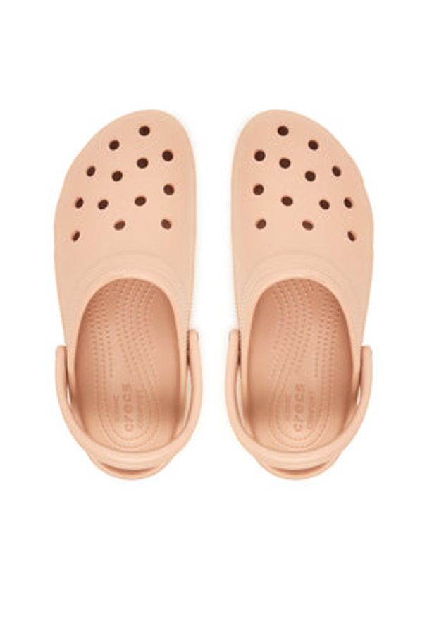 Crocs Klapki Classic Platform Clog 206750 Beżowy. Kolor: beżowy. Obcas: na platformie