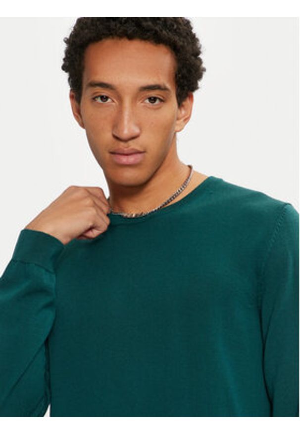 Hugo Sweter San Cedric-M1 50476832 Zielony Regular Fit. Kolor: zielony. Materiał: wełna