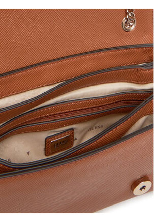 Guess Torebka Noelle II HWZG96 72210 Brązowy. Kolor: brązowy. Materiał: skórzane