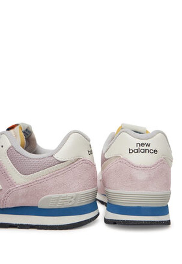 New Balance Sneakersy GC574VPK Różowy. Kolor: różowy. Materiał: zamsz, skóra. Model: New Balance 574