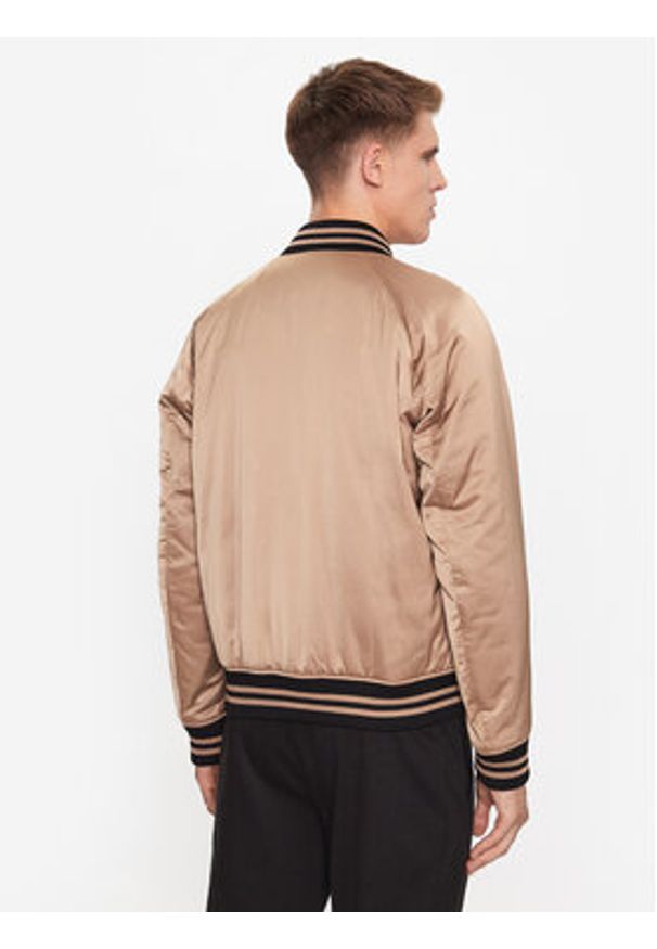 BOSS - Boss Kurtka bomber 50483945 Beżowy Regular Fit. Kolor: beżowy. Materiał: syntetyk