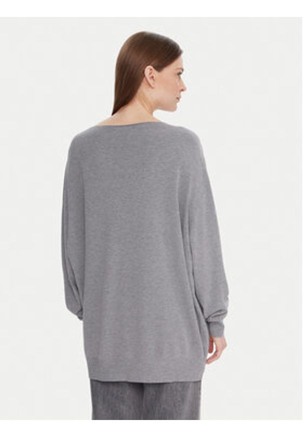 Kontatto Sweter 3M0815C Szary Relaxed Fit. Kolor: szary. Materiał: syntetyk