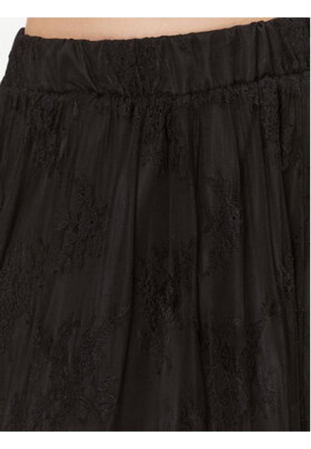 Maryley Spódnica trapezowa 23IB707/82NE Czarny Regular Fit. Kolor: czarny. Materiał: syntetyk