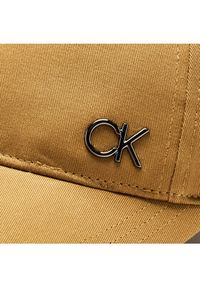 Calvin Klein Czapka z daszkiem Bombed Metal K50K510659 Brązowy. Kolor: brązowy. Materiał: bawełna, materiał