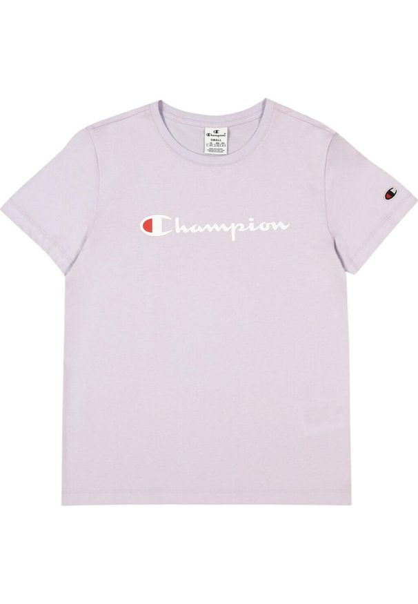 Koszulka sportowa damska Champion SS Tee. Kolor: różowy