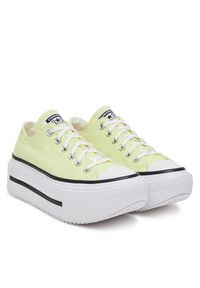Converse Trampki Chuck Taylor All Star Lift Double Stack Platform A16283C Żółty. Kolor: żółty. Materiał: materiał. Obcas: na platformie #5