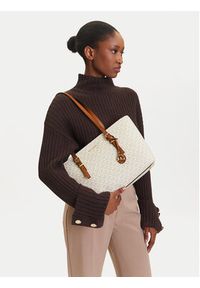 MICHAEL Michael Kors Torebka Quinn 30T5GQNT2B Beżowy. Kolor: beżowy. Materiał: skórzane