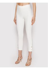 Rinascimento Spodnie materiałowe CFC0108705003 Biały Slim Fit. Kolor: biały. Materiał: syntetyk, materiał