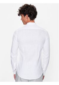 Calvin Klein Koszula K10K109511 Biały Slim Fit. Kolor: biały. Materiał: len #3