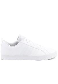 Adidas - Buty adidas VS Pace DA9997 - białe. Okazja: na spacer. Zapięcie: pasek. Kolor: biały. Materiał: nubuk, syntetyk, guma. Szerokość cholewki: normalna. Wzór: aplikacja, paski. Sport: skateboard, turystyka piesza