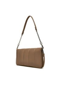 Calvin Klein Torebka Line Quilt Shoulder Bag K60K612787 Brązowy. Kolor: brązowy. Materiał: skórzane #4
