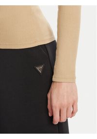 Guess Bluzka V4BP07 K8RT2 Beżowy Regular Fit. Kolor: beżowy. Materiał: wiskoza #4