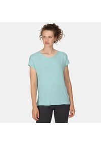 Regatta - Bannerdale damska koszulka z krótkim rękawem fitness. Kolor: niebieski. Długość rękawa: krótki rękaw. Długość: krótkie. Sport: fitness