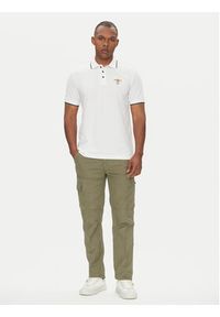 Aeronautica Militare Polo 251PO1308P82 Biały Regular Fit. Typ kołnierza: polo. Kolor: biały. Materiał: bawełna