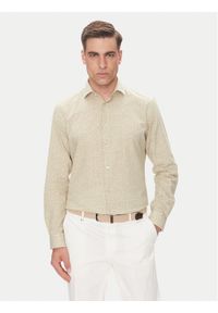 Pierre Cardin Koszula C6 41017.0451 Beżowy Modern Fit. Kolor: beżowy. Materiał: bawełna