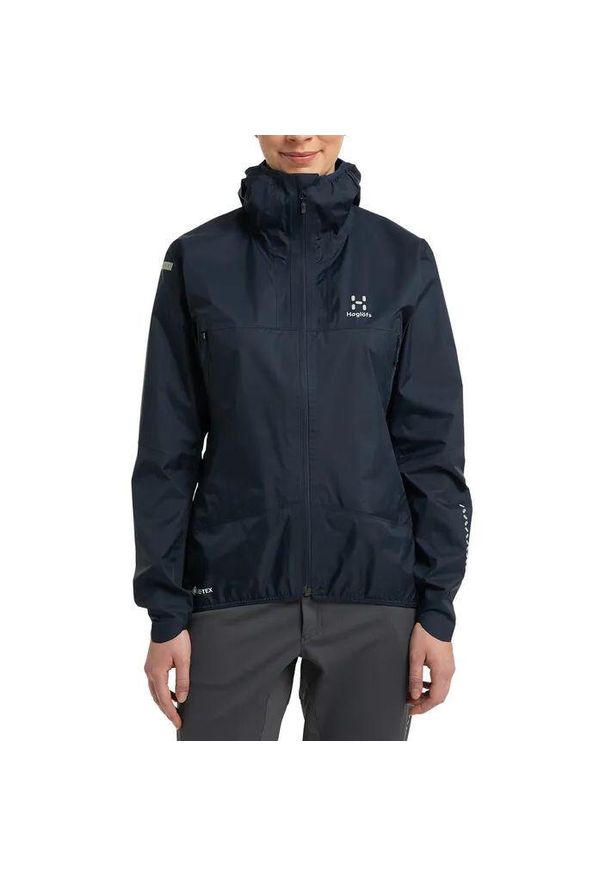 Kurtka przeciwdeszczowa damska Haglöfs L.I.M GTX. Kolor: niebieski. Sport: turystyka piesza