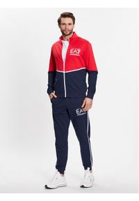 Dres EA7 Emporio Armani. Materiał: dresówka. Wzór: kolorowy #1