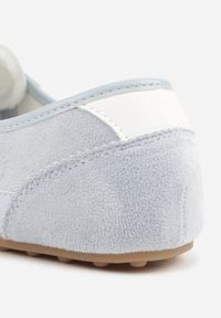 Renee - Niebieskie Sneakersy Kultowe Tenisówki Y2K z Imitacji Zamszu Nerialle. Kolor: niebieski. Materiał: zamsz #6