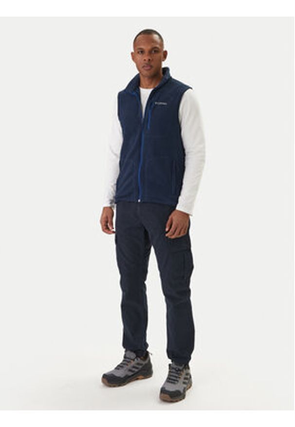 columbia - Columbia Kamizelka Fast Trek™ 1460001 Granatowy Regular Fit. Kolor: niebieski. Materiał: syntetyk