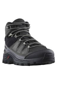 salomon - Buty trekkingowe damskie Salomon Quest Rove Mid Gtx. Wysokość cholewki: za kostkę. Zapięcie: sznurówki. Kolor: czarny. Materiał: guma, materiał, tkanina, syntetyk. Szerokość cholewki: normalna
