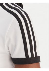Adidas - adidas T-Shirt 3-Stripes KD3683 Biały Slim Fit. Kolor: biały. Materiał: bawełna #2